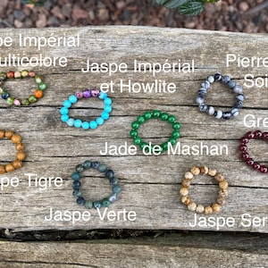Anillos de piedra natural, Hecho en Francia