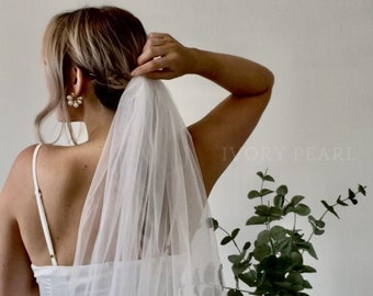 SOFT IVORY VEIL | one layer | soft tulle