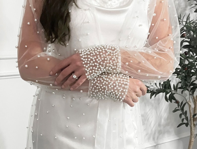 LUXE PEARL ROBE | Arm Detailing | Bridal | Maternity Shoot | Bride Robe ...