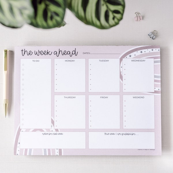 Large Weekly Desk Planner - Etsy