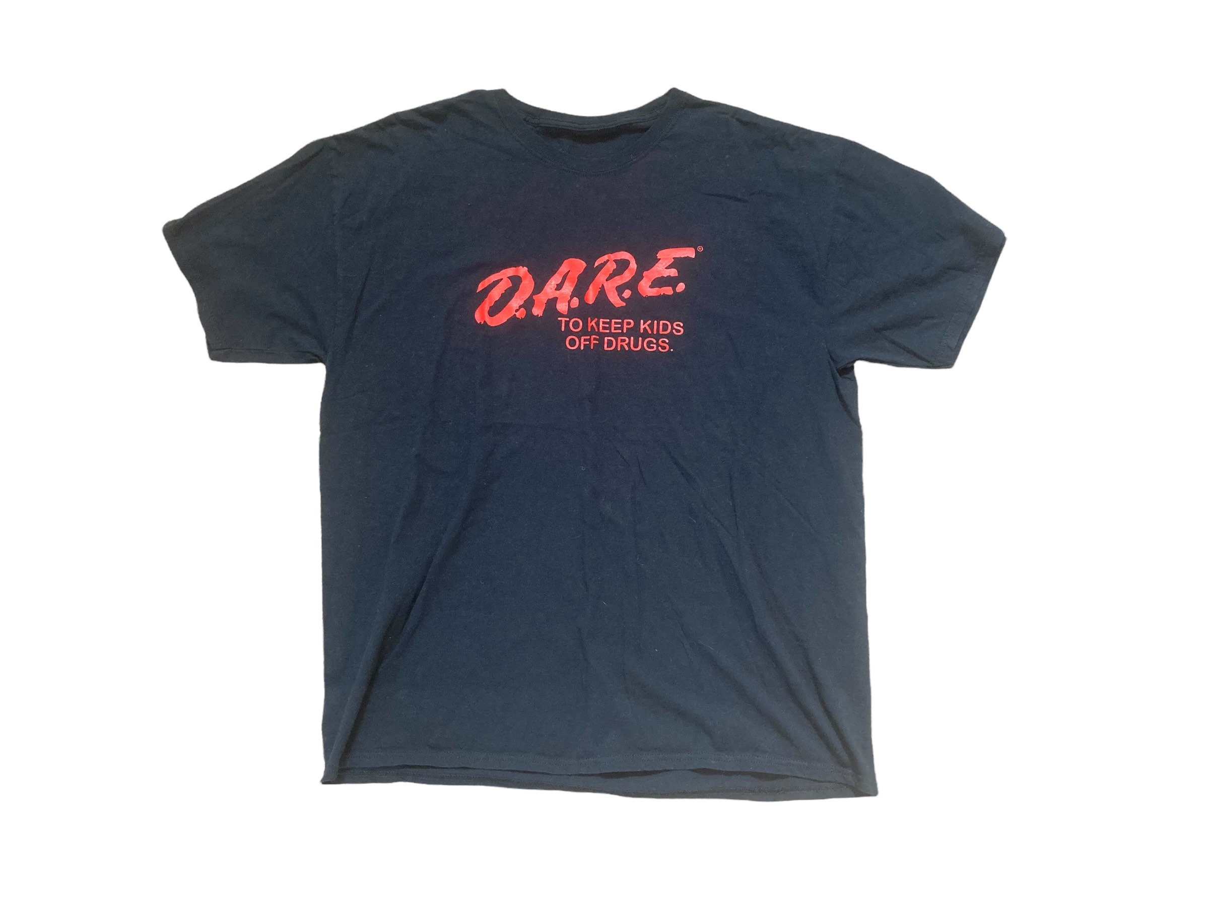 Discover Vintage D.A.R.E To Keep Kids Off Drugs Mens Black Shirt