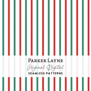Motif rayures de Noël sans couture, coordonné à un imprimé floral, basiques, Parker Layne
