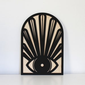 Eye Petal Arch Sign | All Seeing Eye Wall Decor