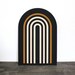 Minimal Arch Colorblock Wood Sign - Etsy
