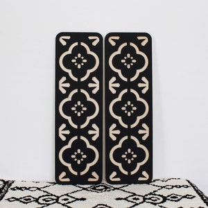 Spanish Tile Panels (Set of 2) | Wood Wall Hangings