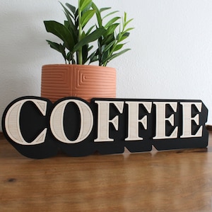Coffee Wood Sign | Kitchen Wall Art