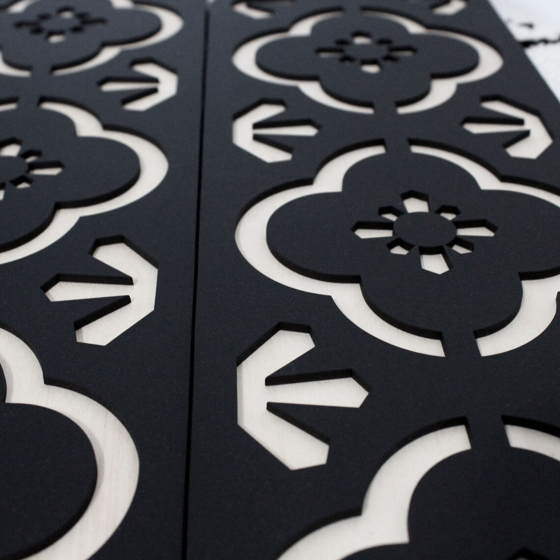 Spanish Tile Panels set of 2 Wood Wall Hangings Etsy