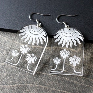 Sun Garden Arch Acrylic Earrings