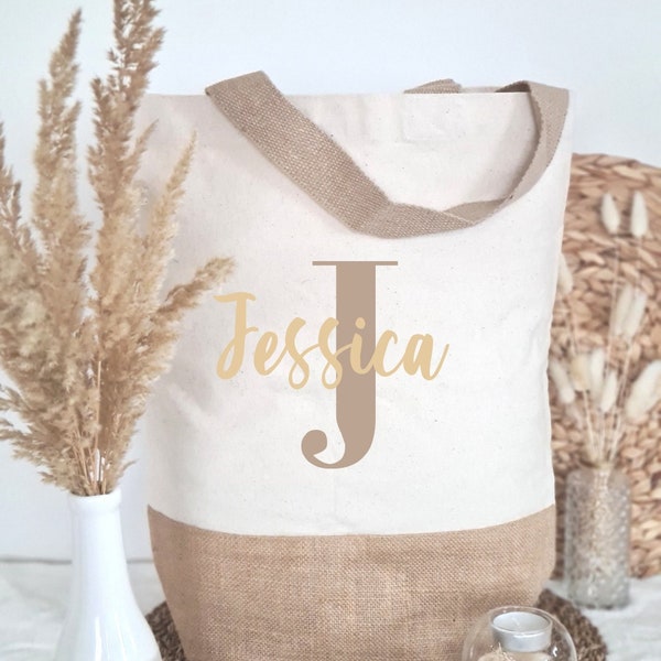 Letter | Shopper personalisiert | aus Jute | als Geschenk