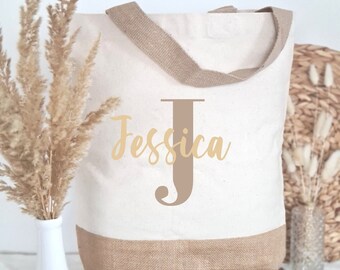 Letter | Shopper personalisiert | aus Jute | als Geschenk