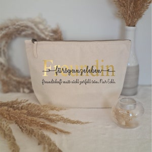 Cosmetic bag girlfriend for life personalized as a gift