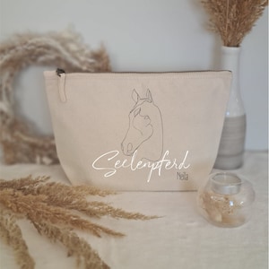 Täschchen Seelenpferd | natur | personalisiert | als Geschenk