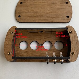 Premium träfodral för Nixie Clock Kit IN-14 bild 10