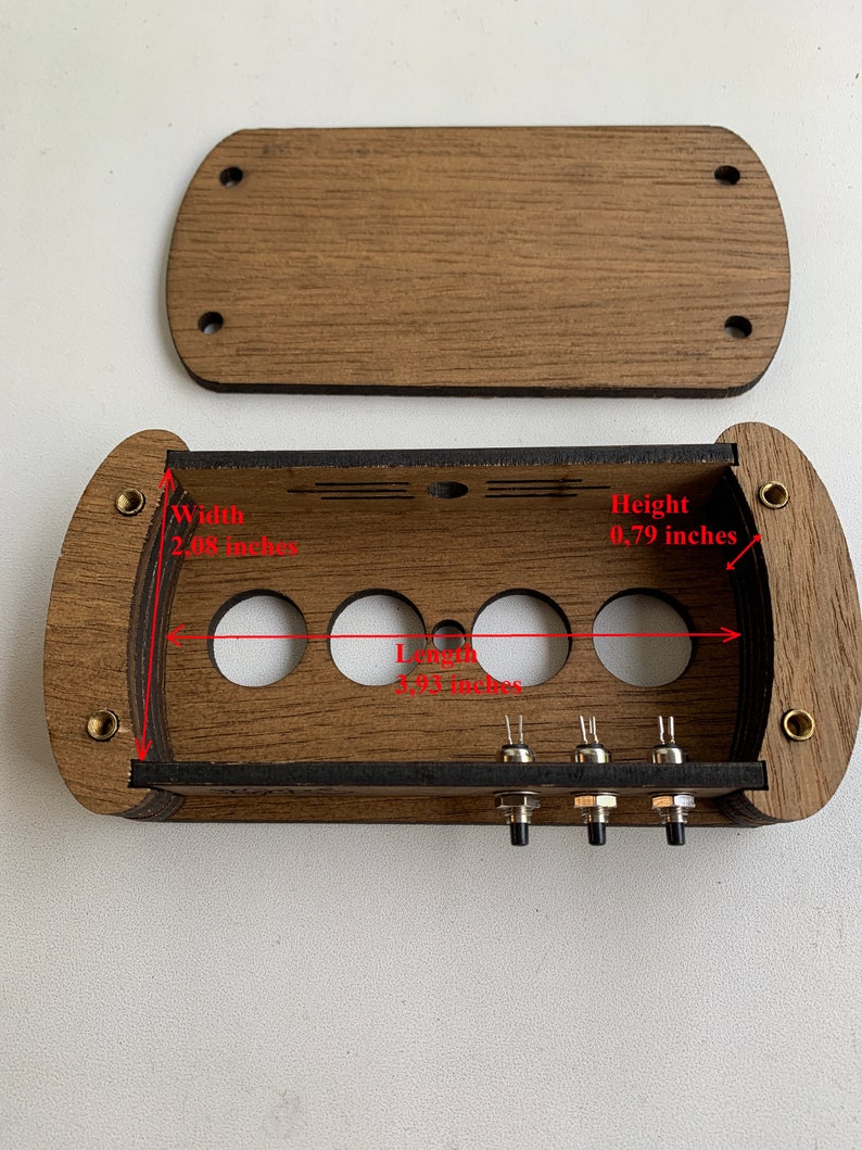 Premium träfodral för Nixie Clock Kit IN-14 bild 10