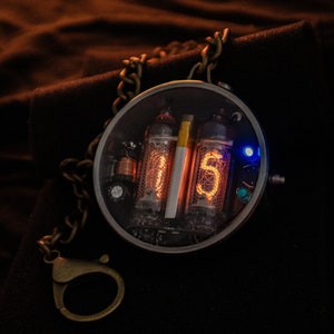 Nixie Pocket Watch with tubes IN16