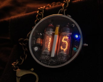 Nixie Pocket Watch with tubes IN16