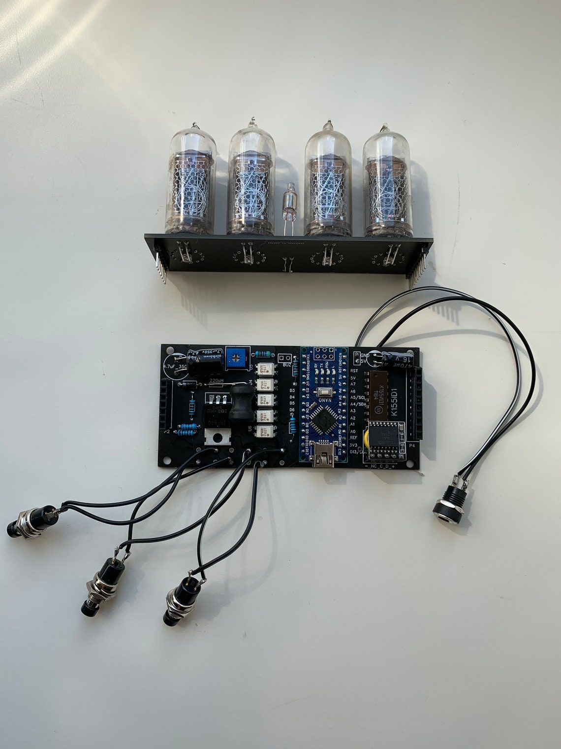 Nixie Clock Kit IN14 With tubes with Arduino and Power Etsy