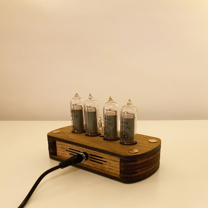 Nixie Clock Kit IN14 With tubes and Wooden Enclosure. UPS Fast Shipping Worldwide image 7