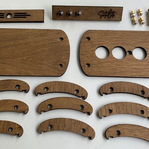 Premium träfodral för Nixie Clock Kit IN-14 bild 3