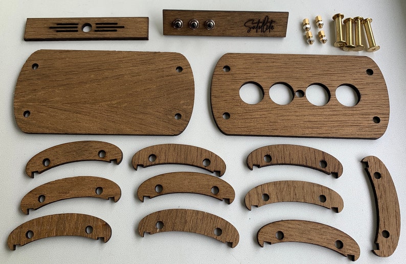 Premium träfodral för Nixie Clock Kit IN-14 bild 3