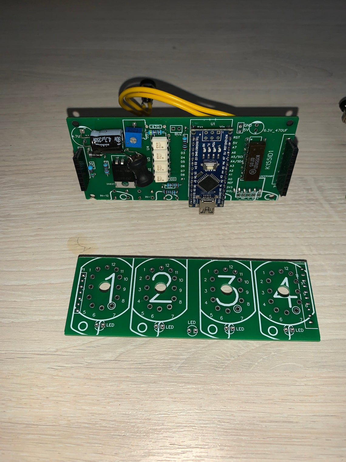 Nixie Clock Kit IN12 Without tubes with Arduino and Power Etsy