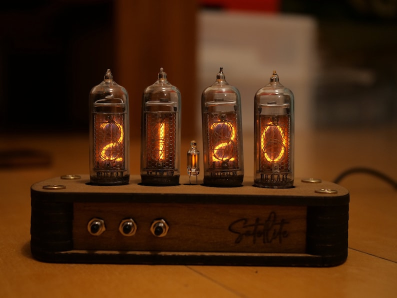 Nixie Clock Kit IN14 With tubes and Wooden Enclosure. UPS Fast Shipping Worldwide image 10