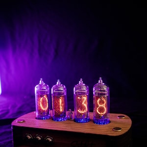 Nixie Clock Kit IN14 With tubes and Wooden Enclosure. UPS Fast Shipping Worldwide image 6