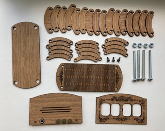 Premium träfodral för Nixie Clock Kit IN-12