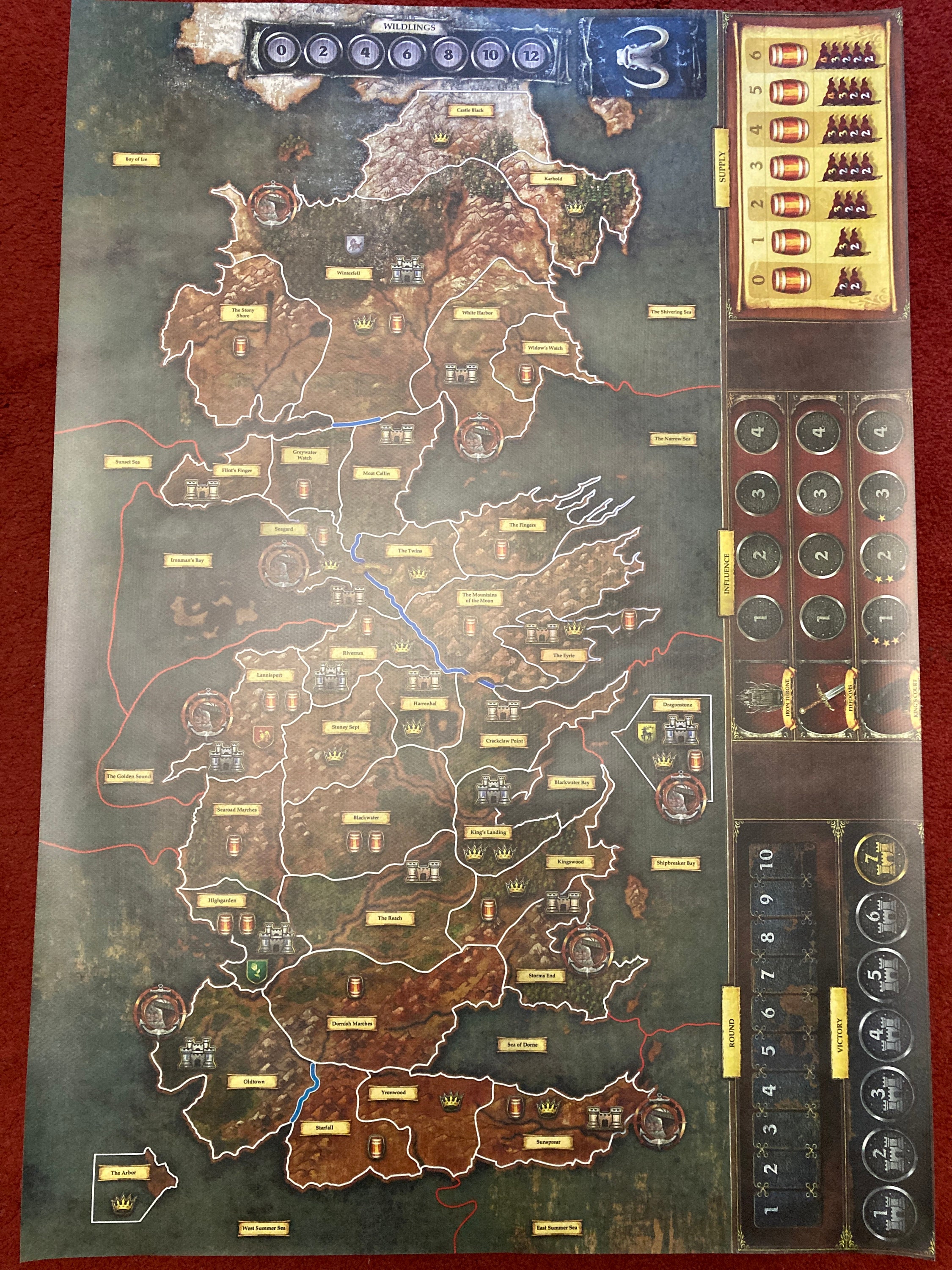 A Game of Thrones Premium Playmat. Perfectly balanced for 4 Etsy