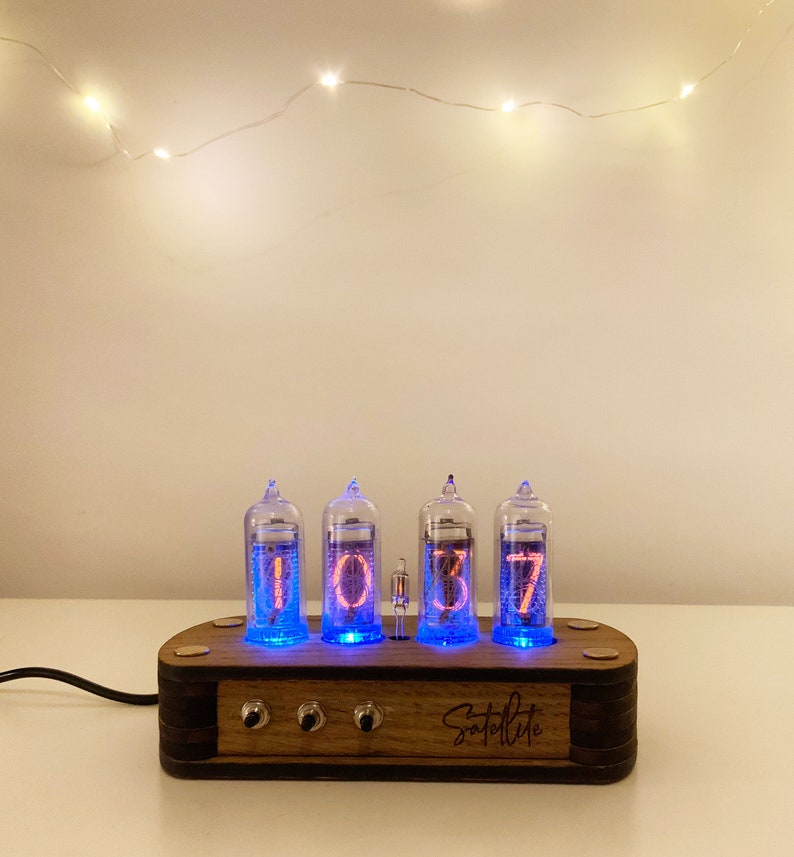 Nixie Clock Kit IN14 With tubes and Wooden Enclosure. UPS Fast Shipping Worldwide image 8