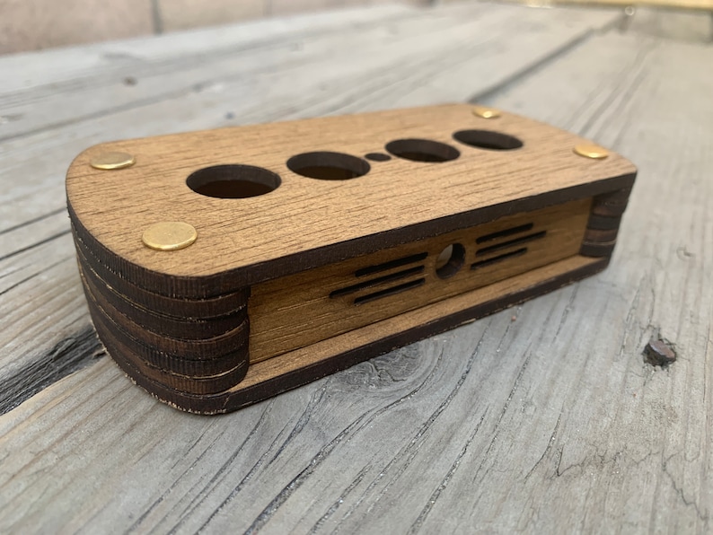 Premium träfodral för Nixie Clock Kit IN-14 bild 7