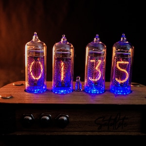 Nixie Clock Kit IN14 With tubes and Wooden Enclosure. UPS Fast Shipping Worldwide image 5