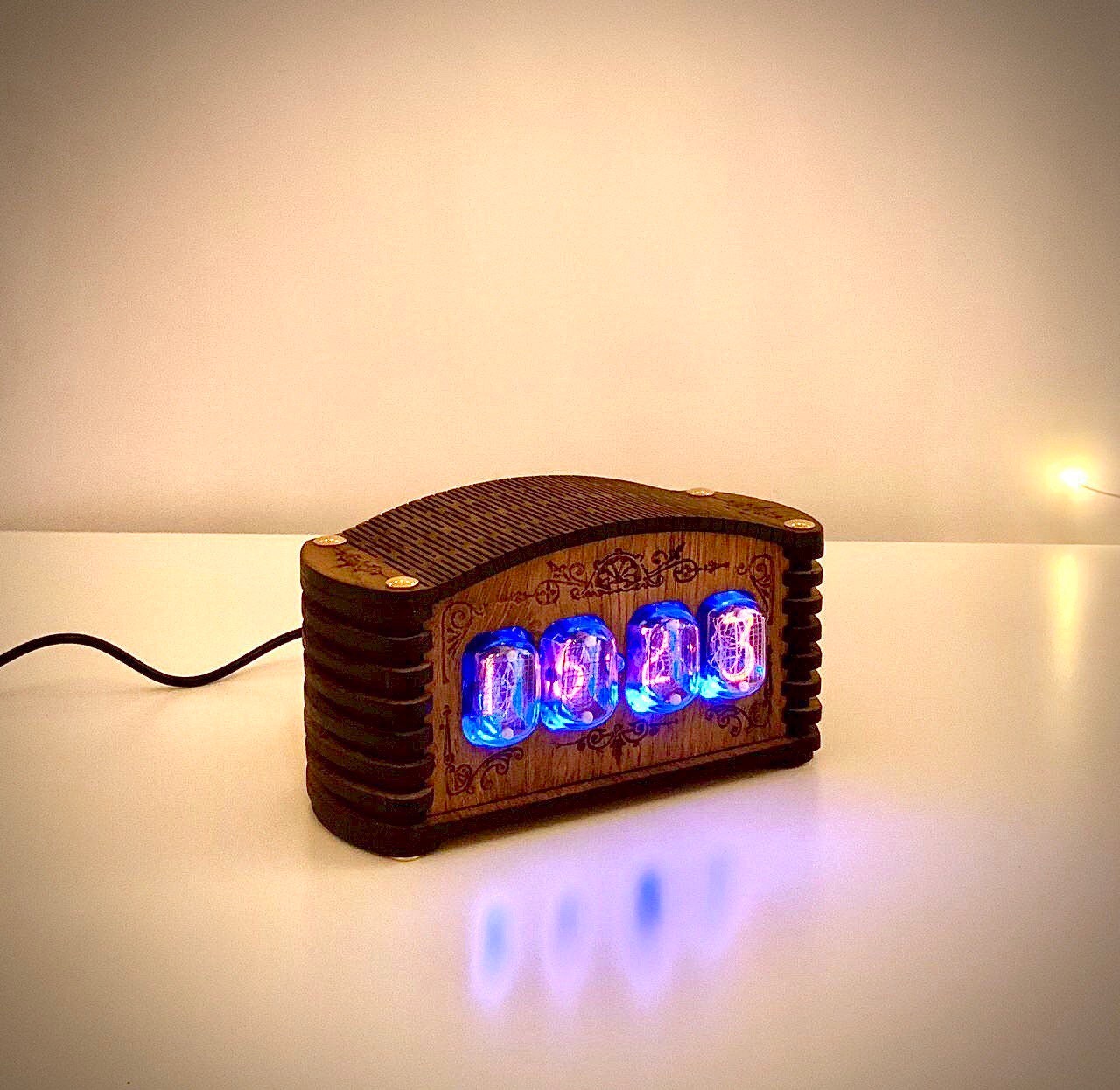 Nixie Clock Kit IN12 With tubes and Wooden Enclosure. Etsy