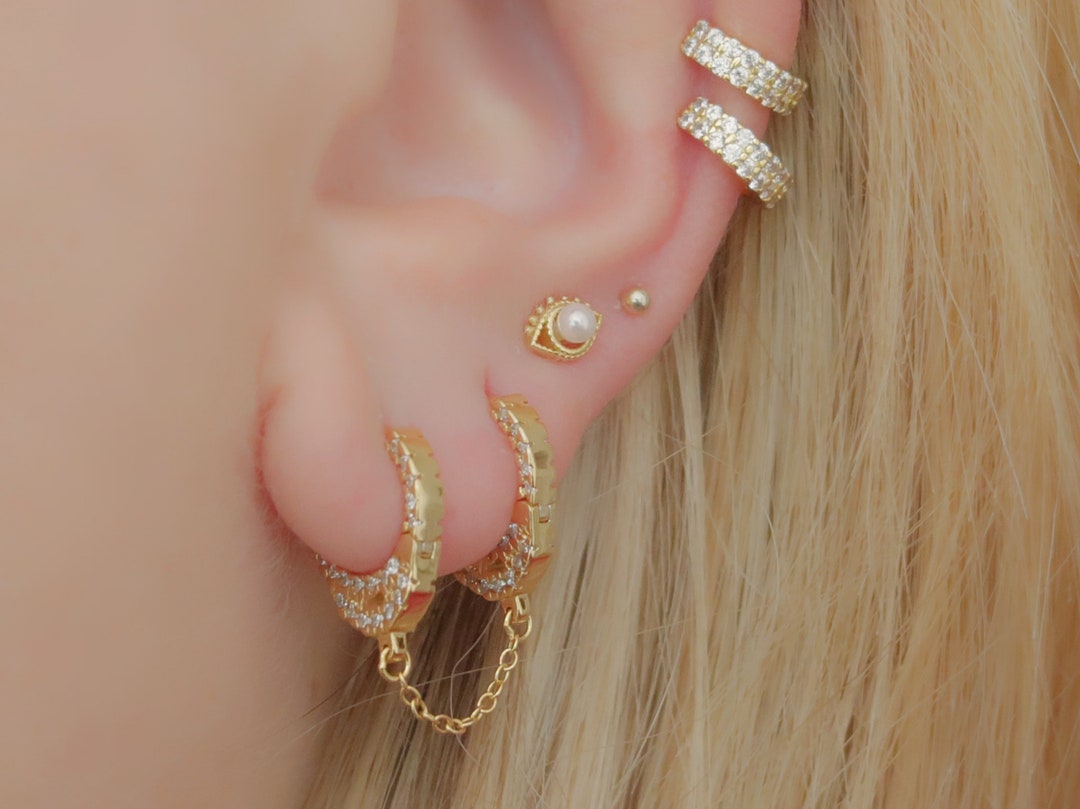 Orecchini A Monachella Con Punto Luce In Argento Rodiato - Gioielli - Foto 4