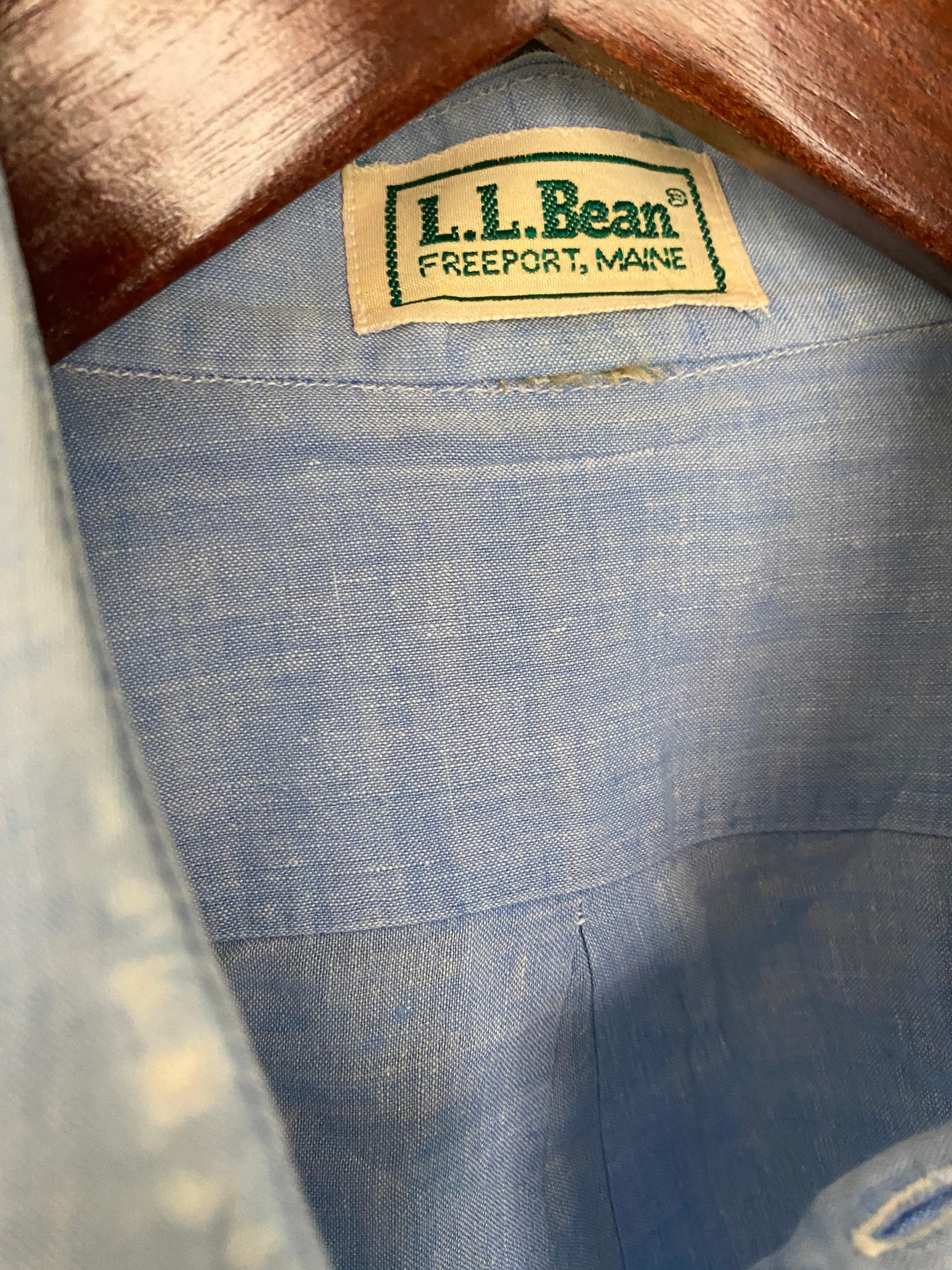 Vintage LL Bean Safari Shirt Size L | Etsy