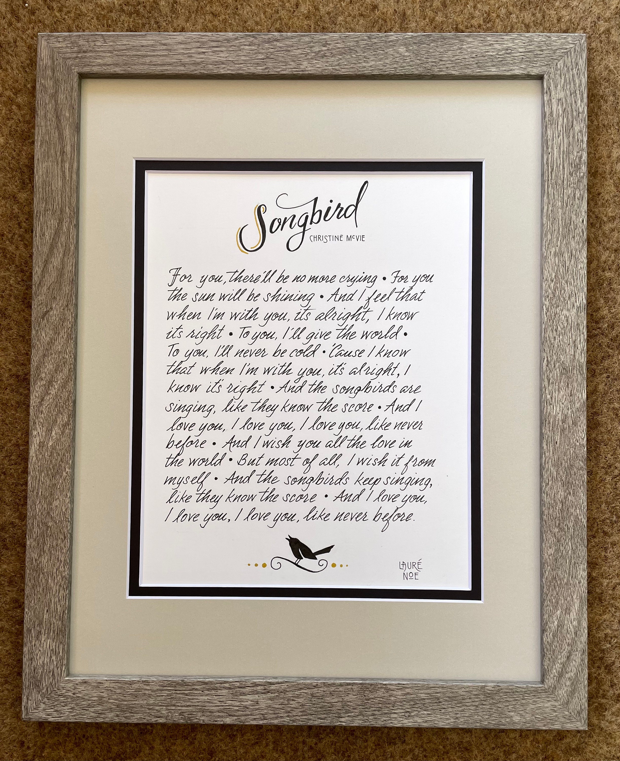 Mockingbird Digital Download Instant Print Lyric Art -  Denmark