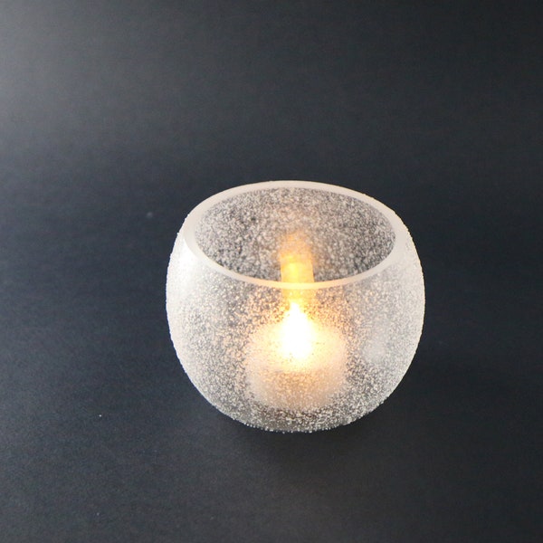 Kuura - blown glass candle holder