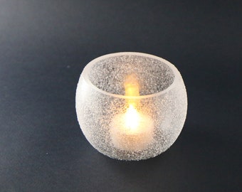 Kuura - blown glass candle holder