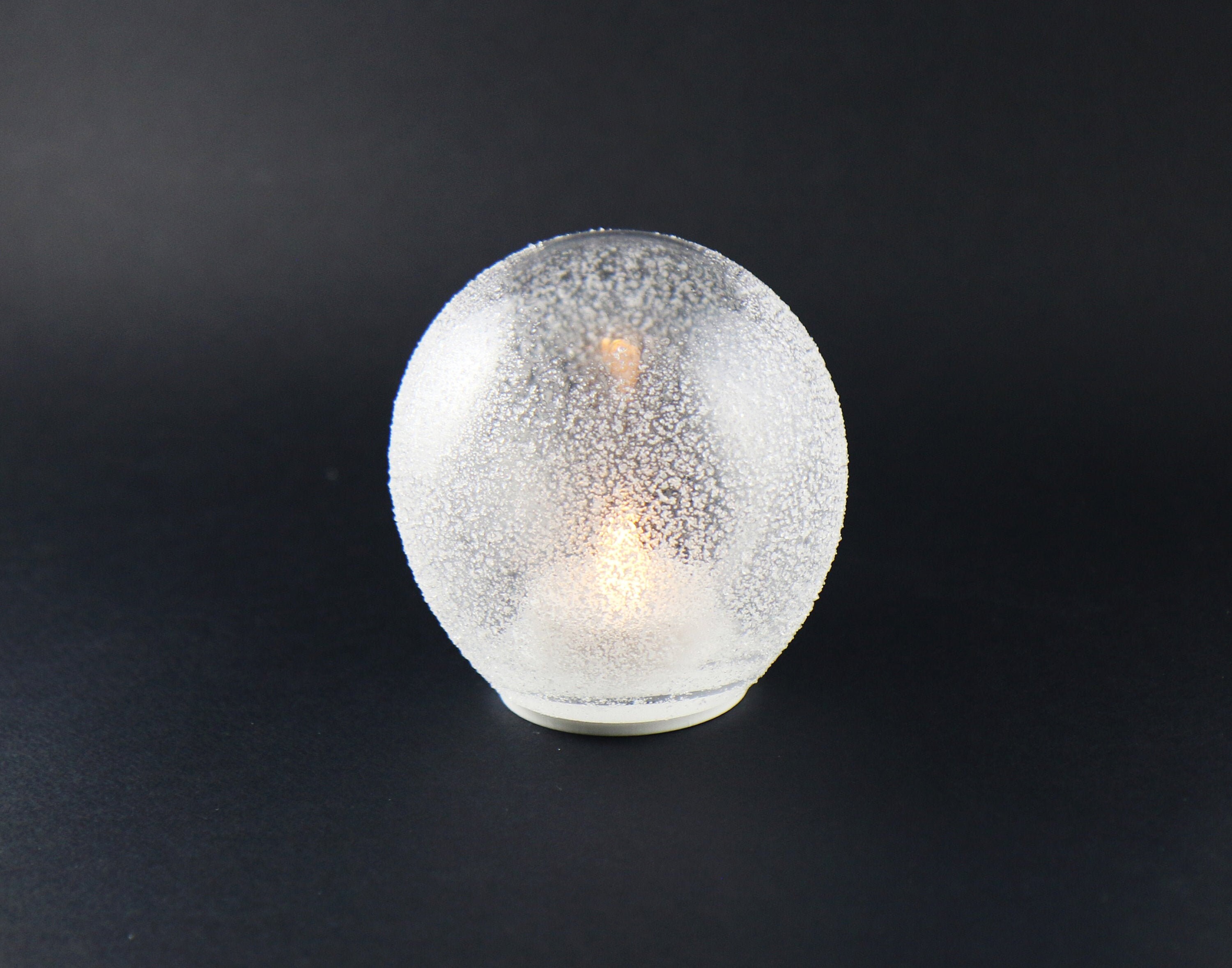 Kuura - blown glass led candle light