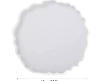 Irregular Geode Agate slice coaster cup mat casting resin moulds / molds Medium (13cm /  5.11” diameter)