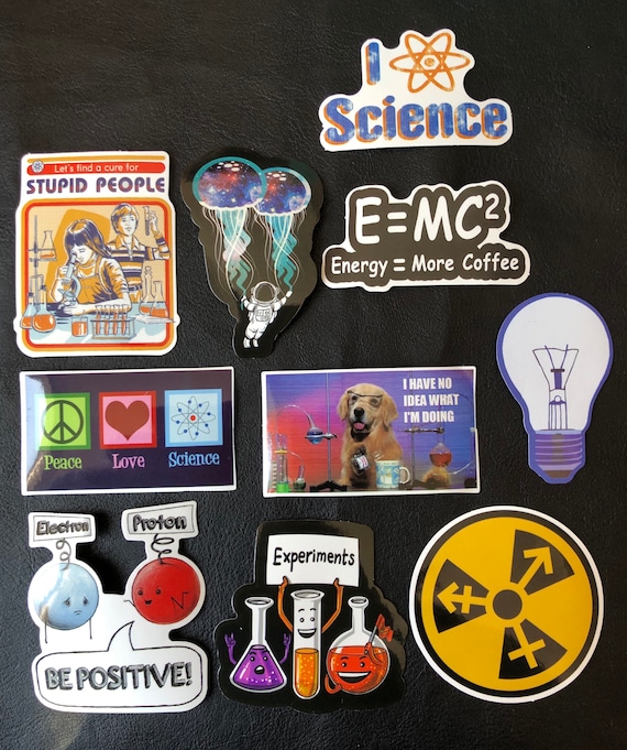 10 Fun Amusing Science Project stickers for embellishments on | Etsy