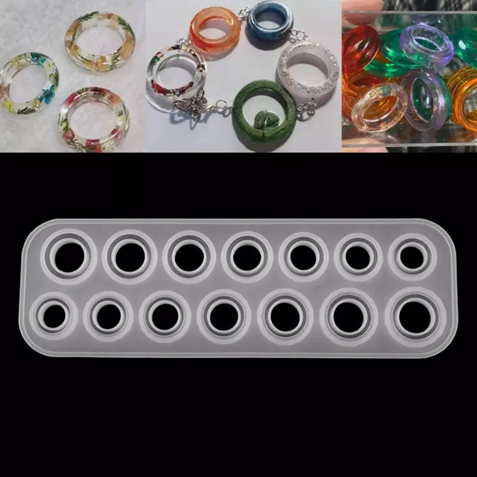 Diy Silicone Ring Molds Includes Flat Ring & Pendant Mold, Curved Ring Mold  | SHEIN USA