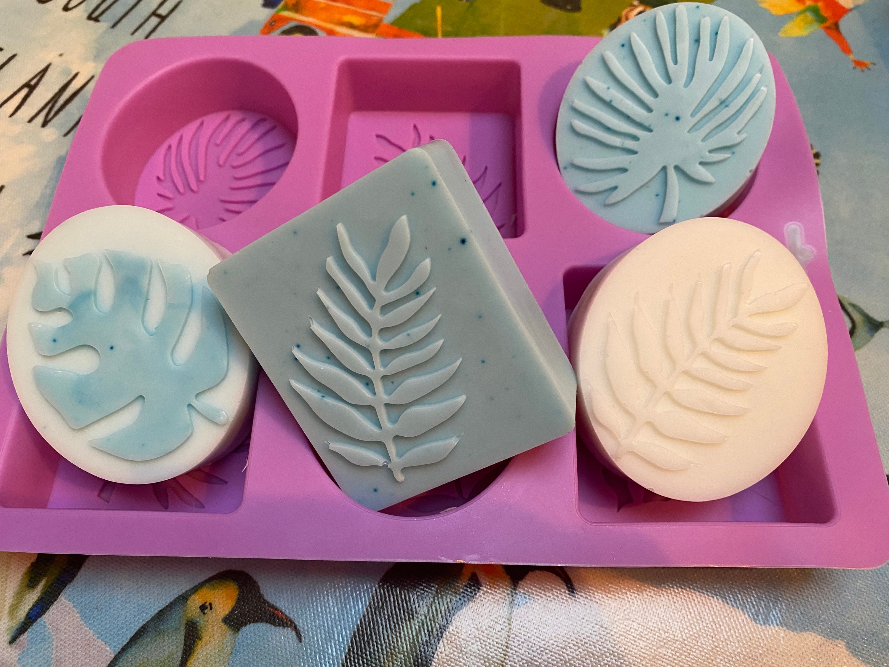 Square Leaf Silicone Soap Molds Soap Making Molds Craft Art Resin