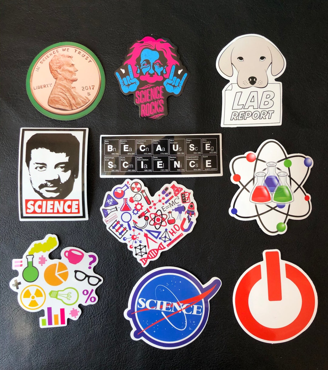 10 Fun Amusing Science Project Stickers for Embellishments on Cups ...