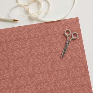 70s Retro Floral Wrapping Paper | Groovy Flowing Lines & Red Print | Set of 3 | Vintage Matte Finish | Perfect for Gifts Celebrations