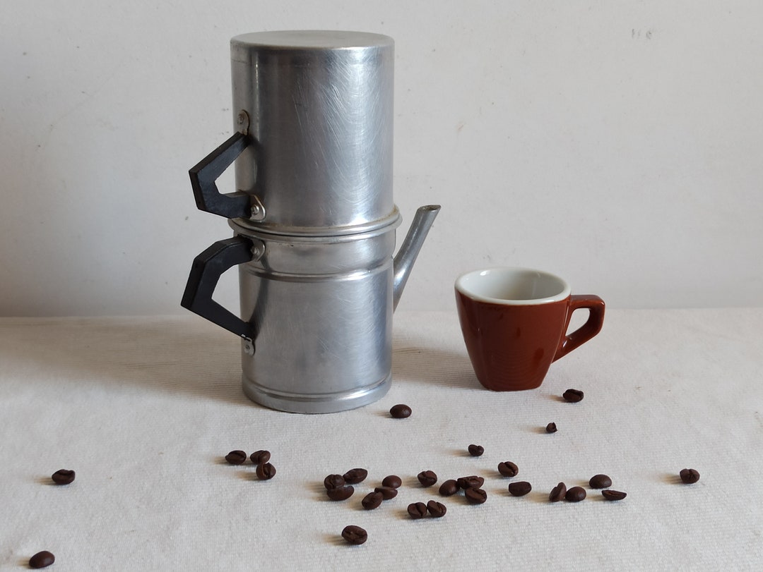 Flipover Coffee Pot, Napoletana, Italian Espresso Maker, 1970s