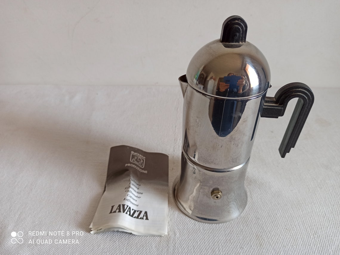 Stylish Lavazza stove top moka pot 1980s vintage Italian Etsy