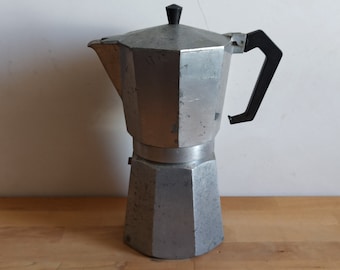 Classic XXL stovetop moka pot, Italian vintage espresso maker, 1970s, made in Italy