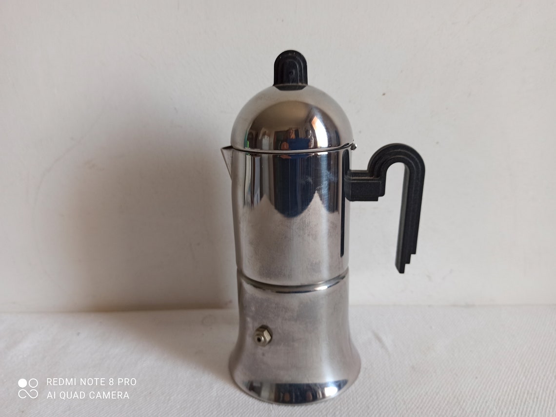 Stylish Lavazza stove top moka pot 1980s vintage Italian Etsy