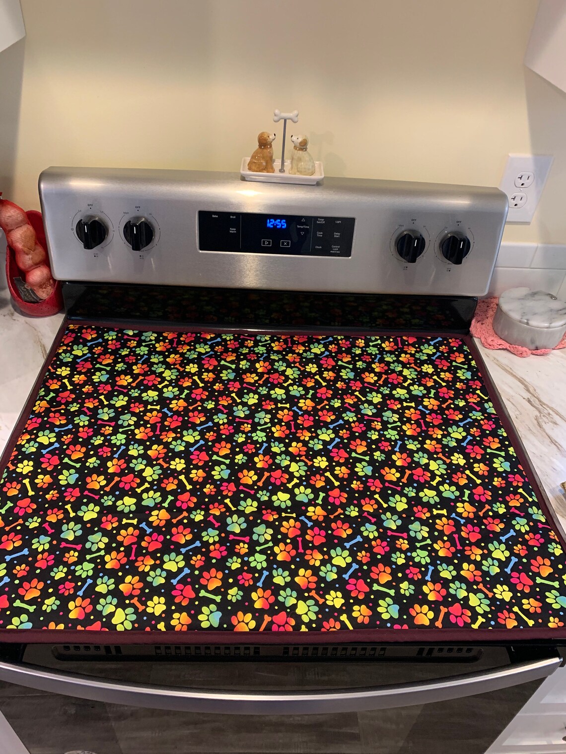 Glass Stove Top Cover Protector Heat Resistant ANIMAL Etsy